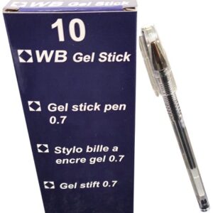Gel Pen Black Pack of 10