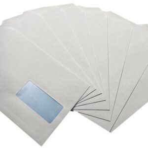C5 Envelopes Window Self Seal 90gsm White (Pack of 500)